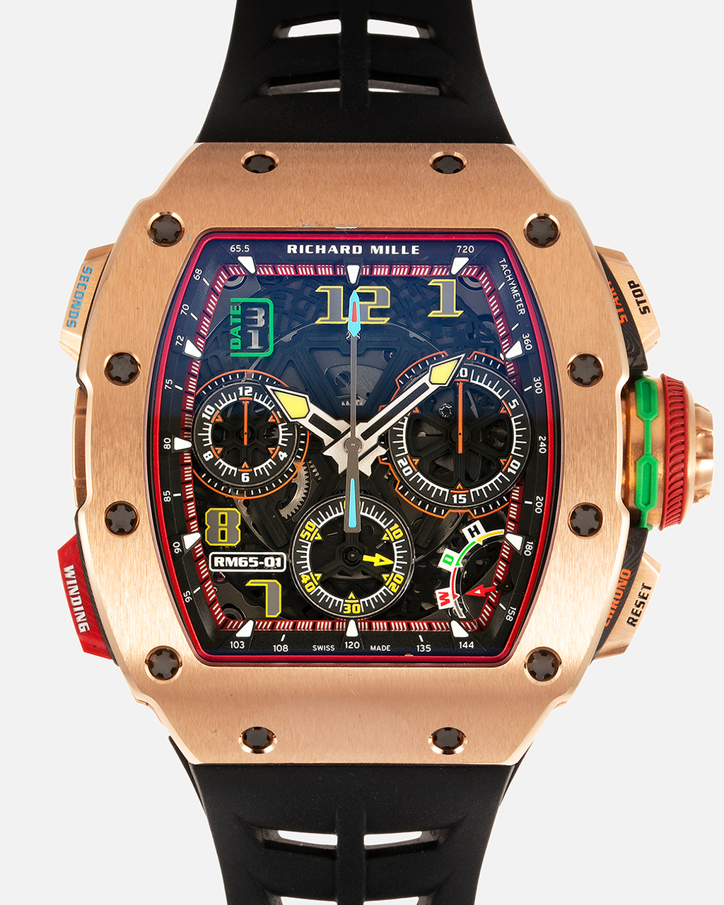 リシャール ミル RM65-01 クロノグラフ ローズゴールド ウォッチ
